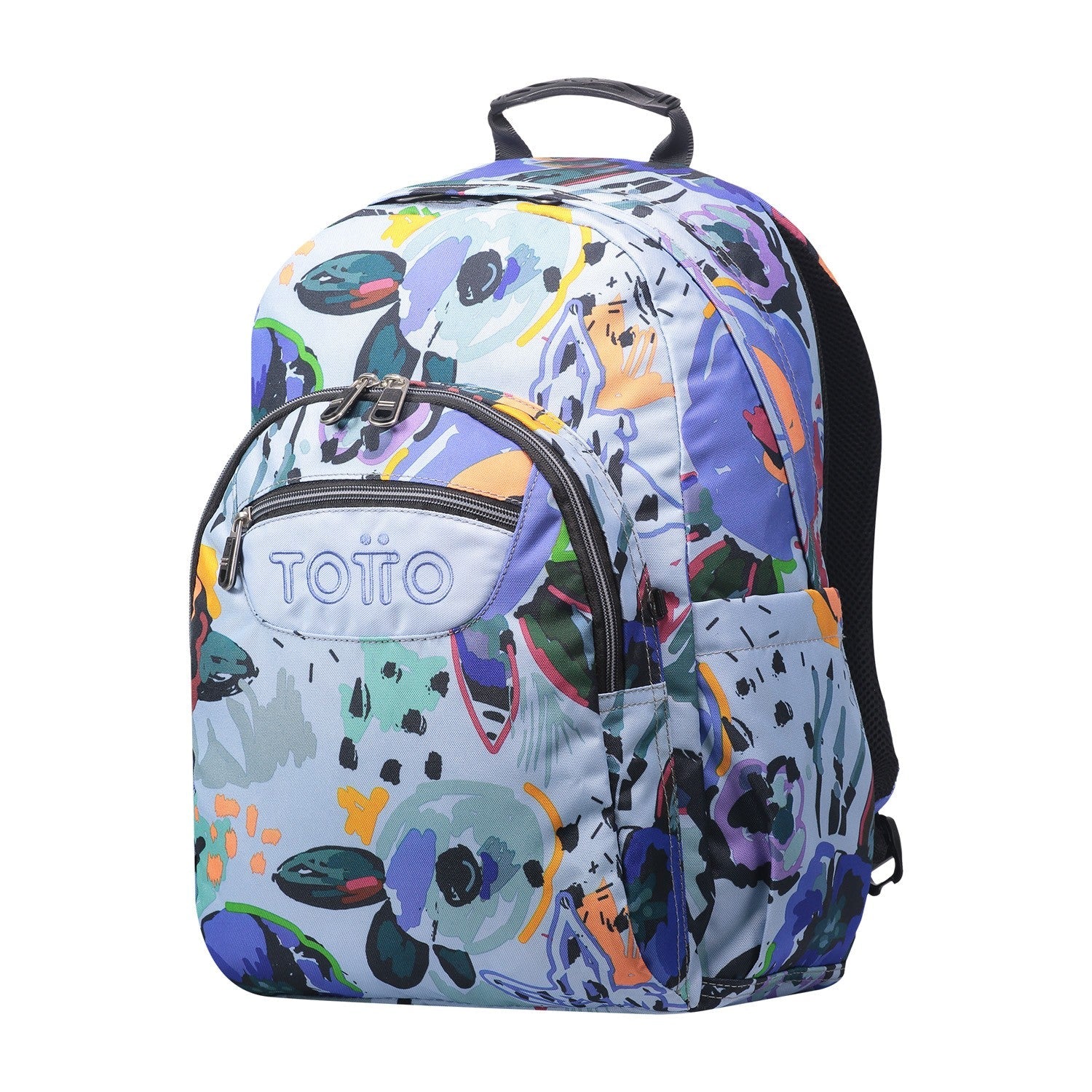 TOTTO Mochila escolar - Acuareles - 4H1 Lienzo Floral - Image 2
