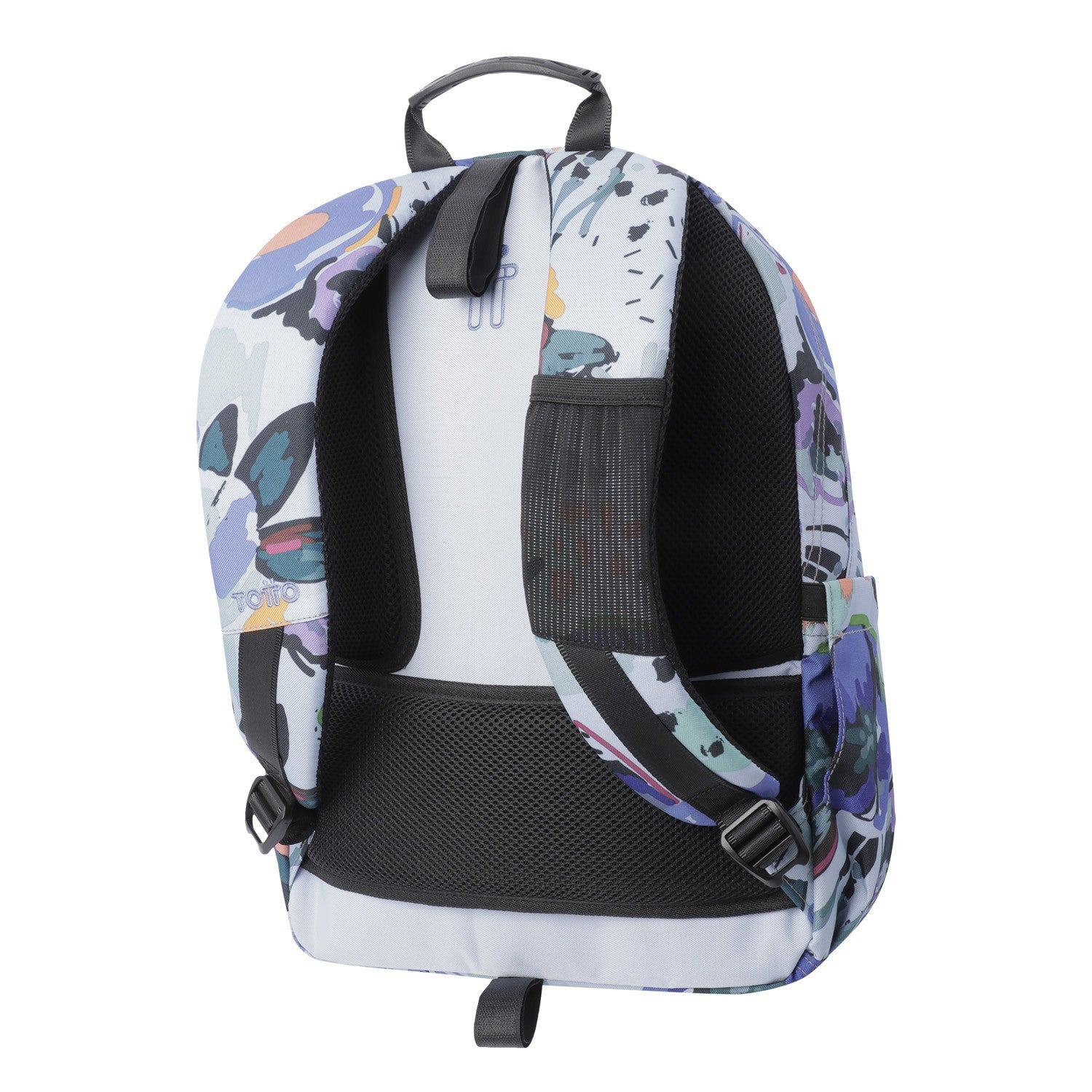TOTTO Mochila escolar - Acuareles - 4H1 Lienzo Floral - Image 4