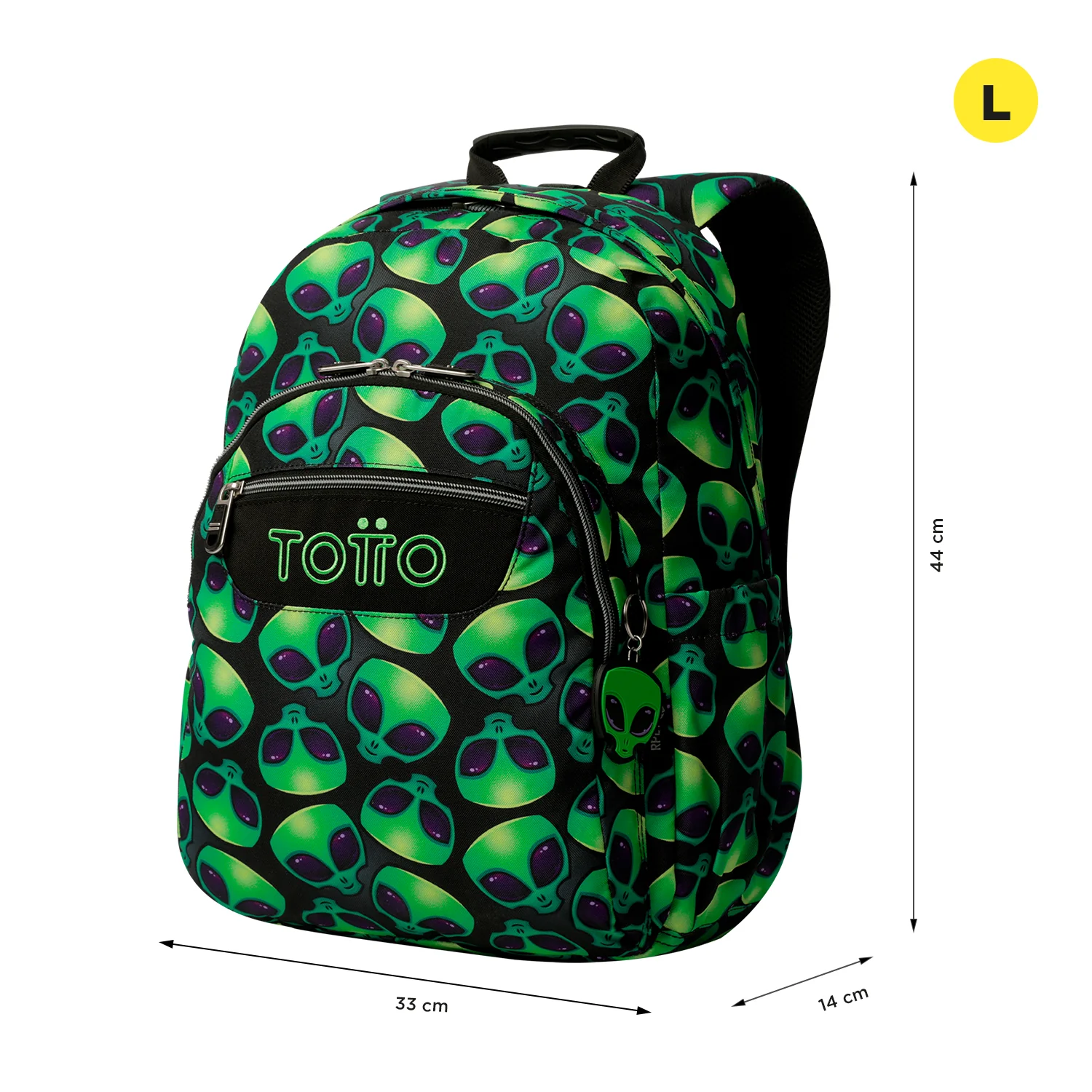 TOTTO Mochila escolar adaptable a carro Ali 6DS - Acuareles - Image 2