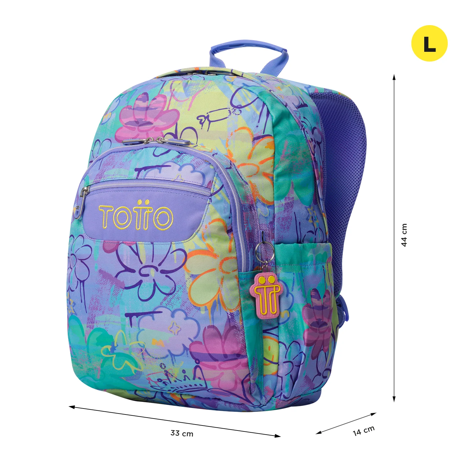 TOTTO Mochila escolar adaptable a carro Grafily 5Q8- Acuareles - Image 2