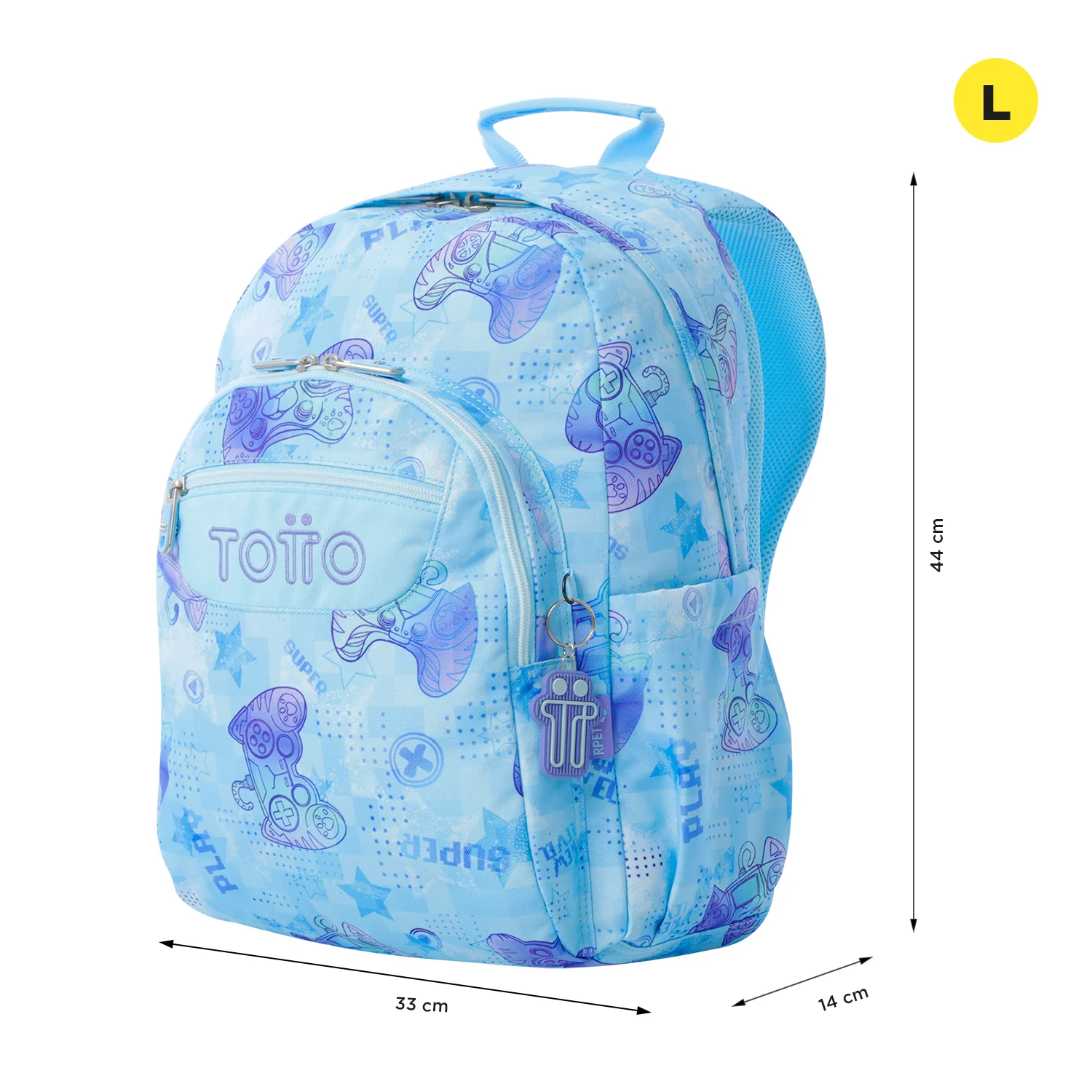 TOTTO Mochila escolar adaptable a carro Polar 1FY- Acuareles - Image 2