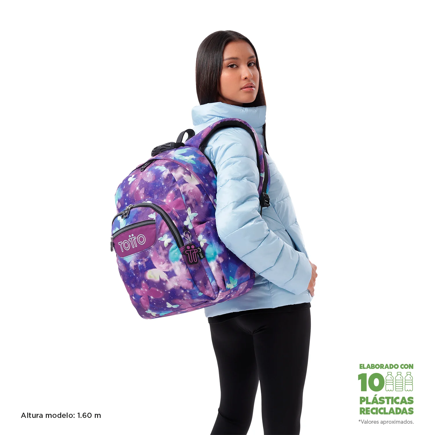 TOTTO Mochila escolar adaptable a carro Star Butterfly 5Q6- Acuareles - Image 2