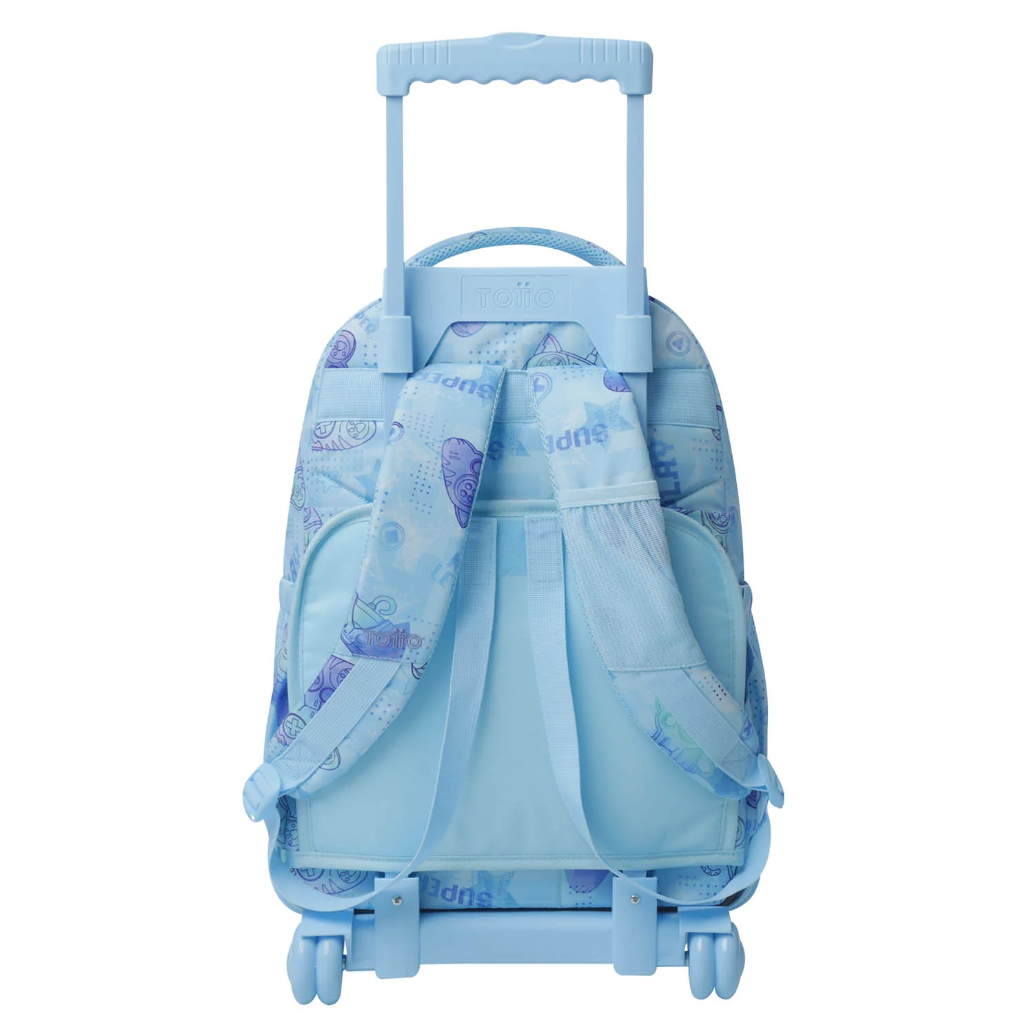TOTTO Mochila escolar con ruedas Renglones - 1FY Polar - Image 3