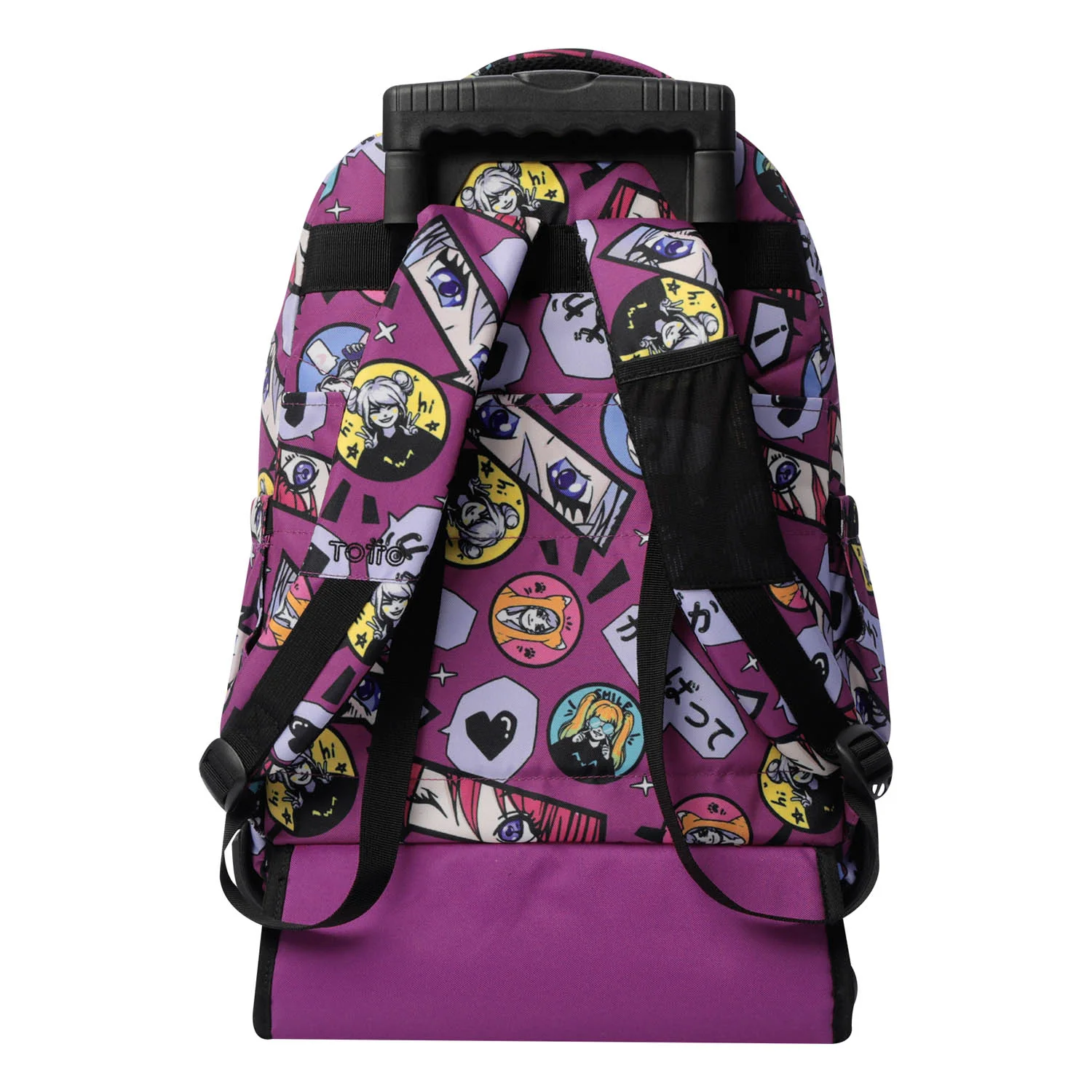 TOTTO Mochila escolar con ruedas Renglones - 1KC Kitsune - Image 4