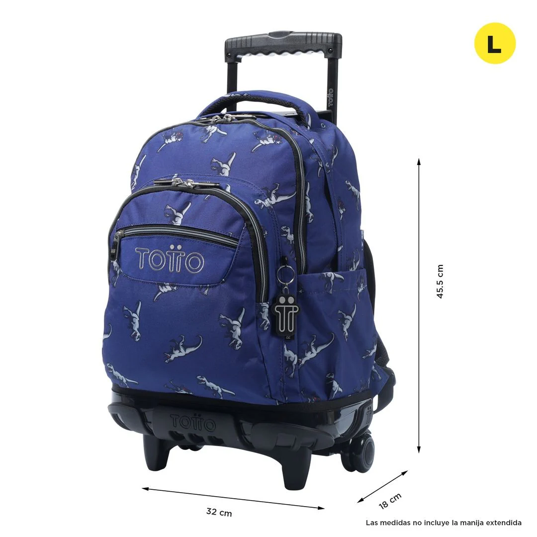 TOTTO Mochila escolar con ruedas – Renglones - 9JB - Image 2
