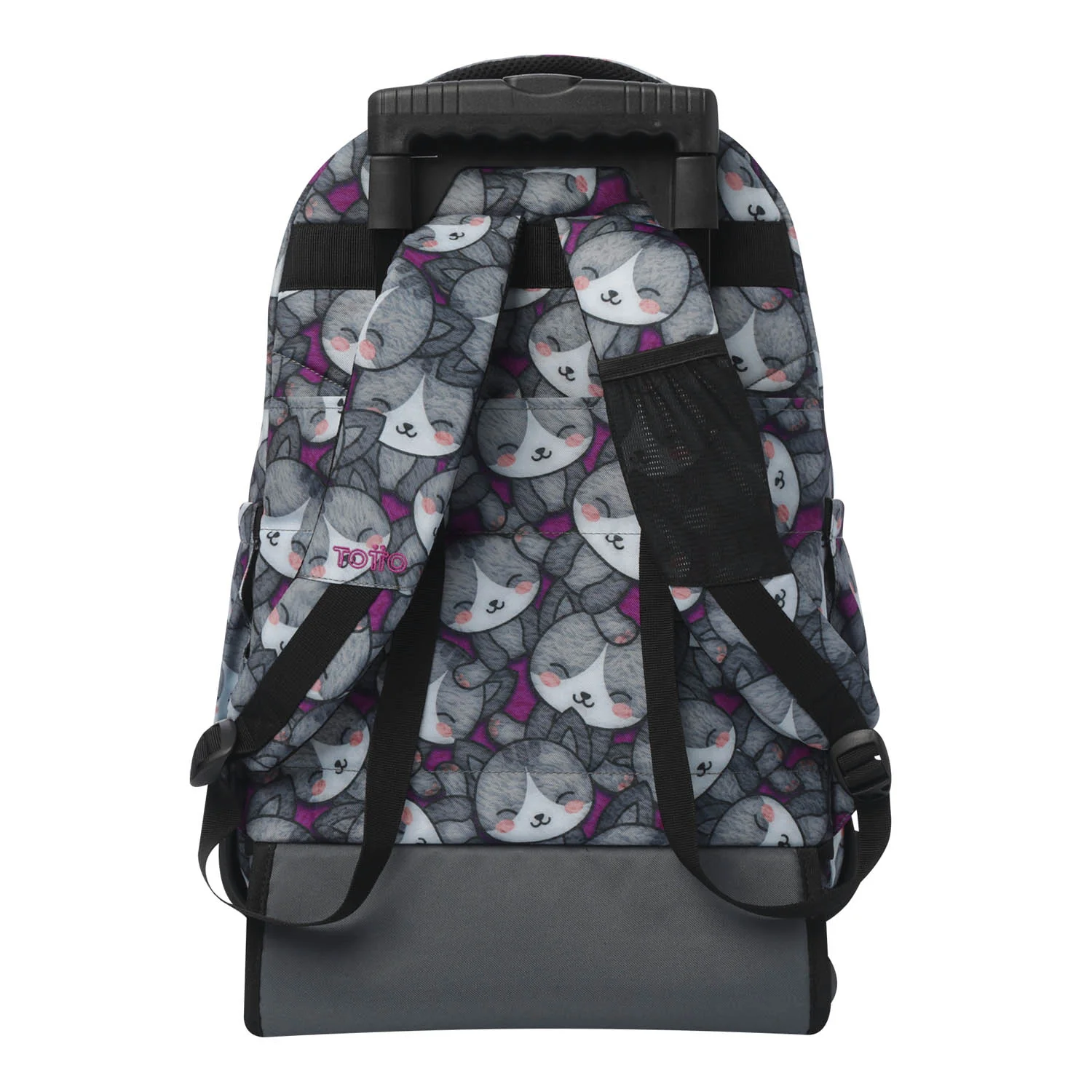 TOTTO Mochila escolar con ruedas Renglones + Estuche Tablero - 7YI Kitten Rose - Image 5