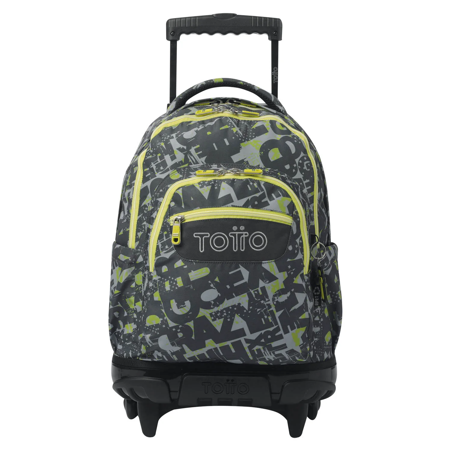 TOTTO Mochila escolar con ruedas Renglones + Estuche Tablero - 7YJ Texgrunge - Image 2