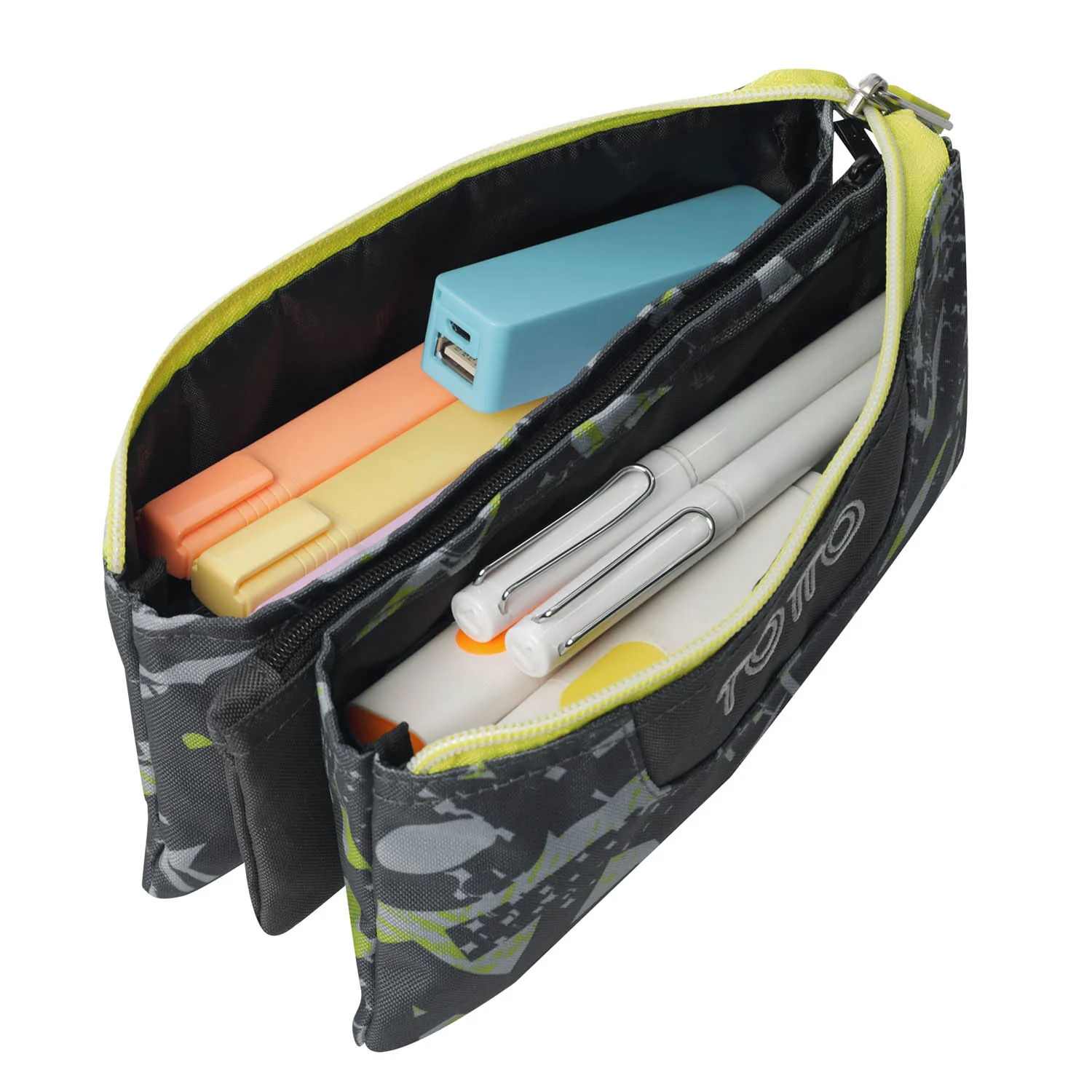 TOTTO Mochila escolar con ruedas Renglones + Estuche Tablero - 7YJ Texgrunge - Image 7