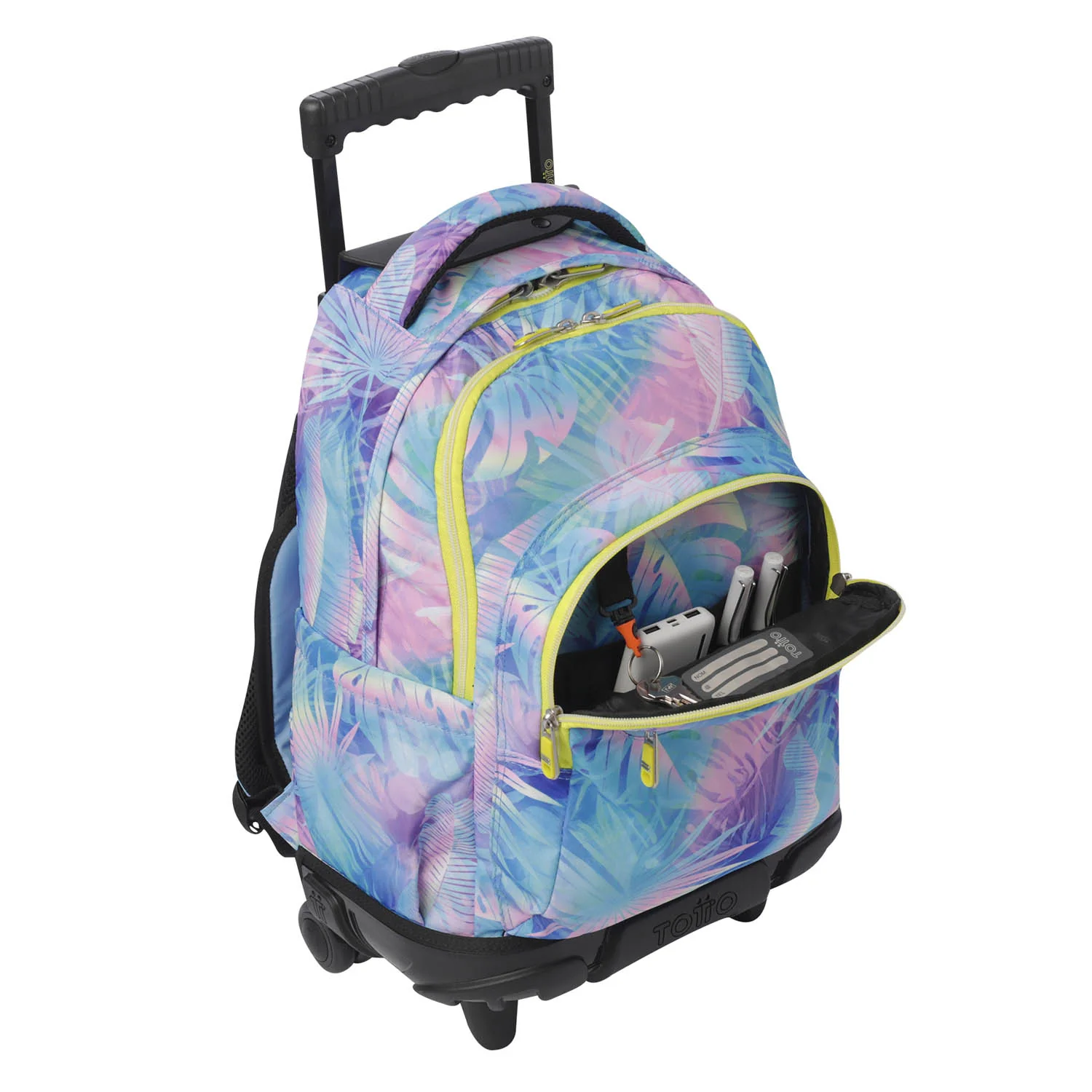 TOTTO Mochila escolar con ruedas Renglones + Estuche Tablero - 0FB Prisma - Image 9