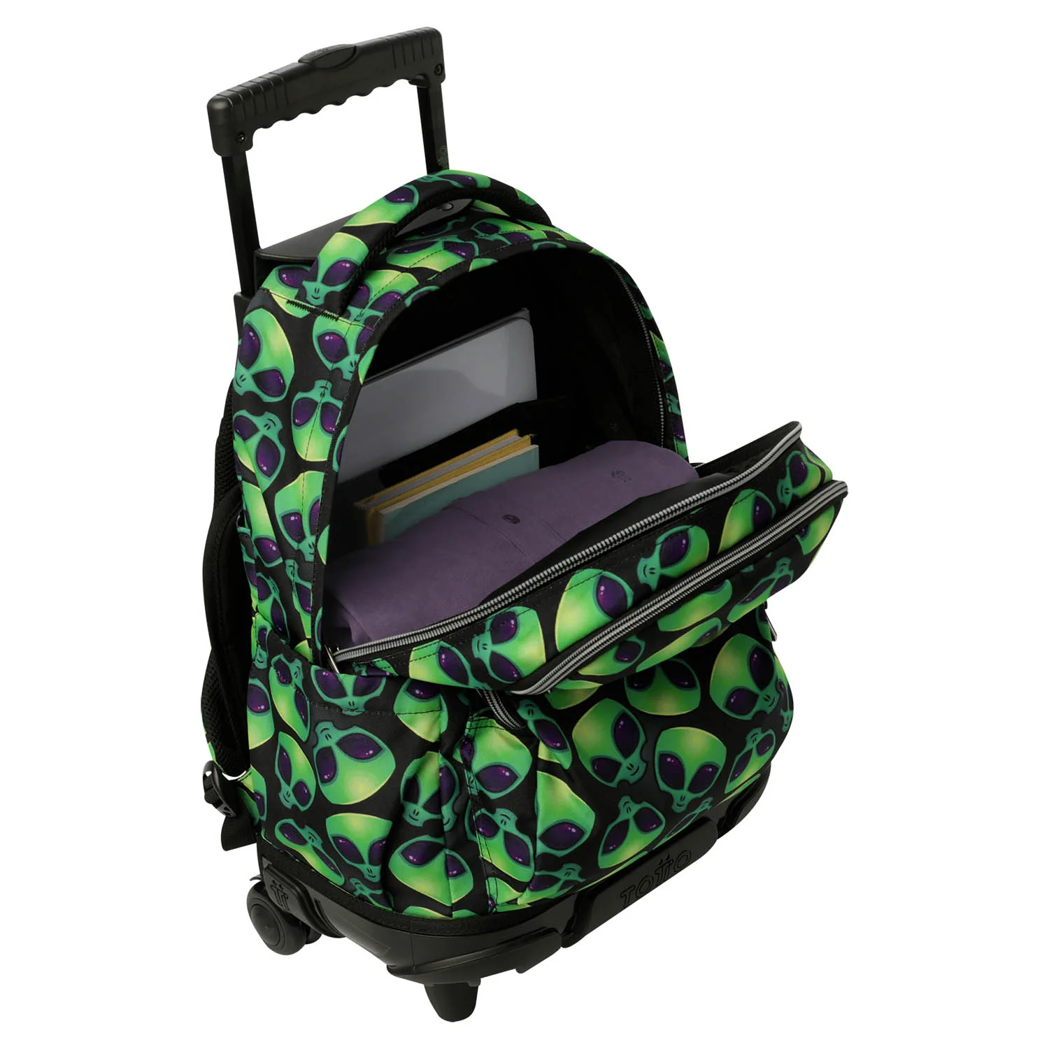 TOTTO Mochila escolar con ruedas Renglones + Estuche Tablero - 6DS Ali - Image 10
