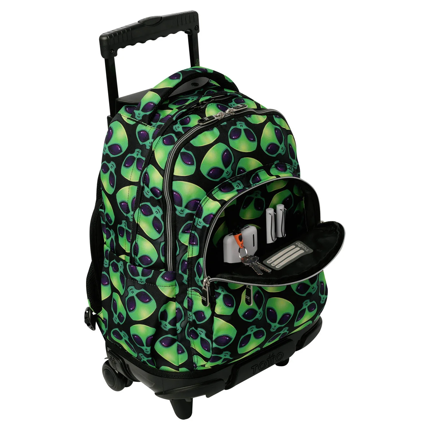 TOTTO Mochila escolar con ruedas Renglones + Estuche Tablero - 6DS Ali - Image 9