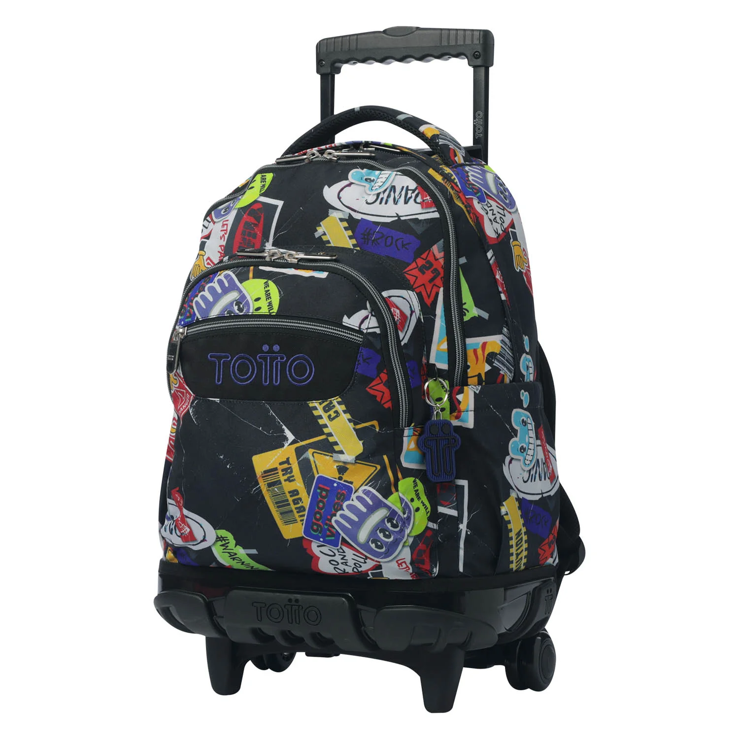 TOTTO Mochila escolar con ruedas Renglones + Estuche Tablero - 8C5 Sticky - Image 4