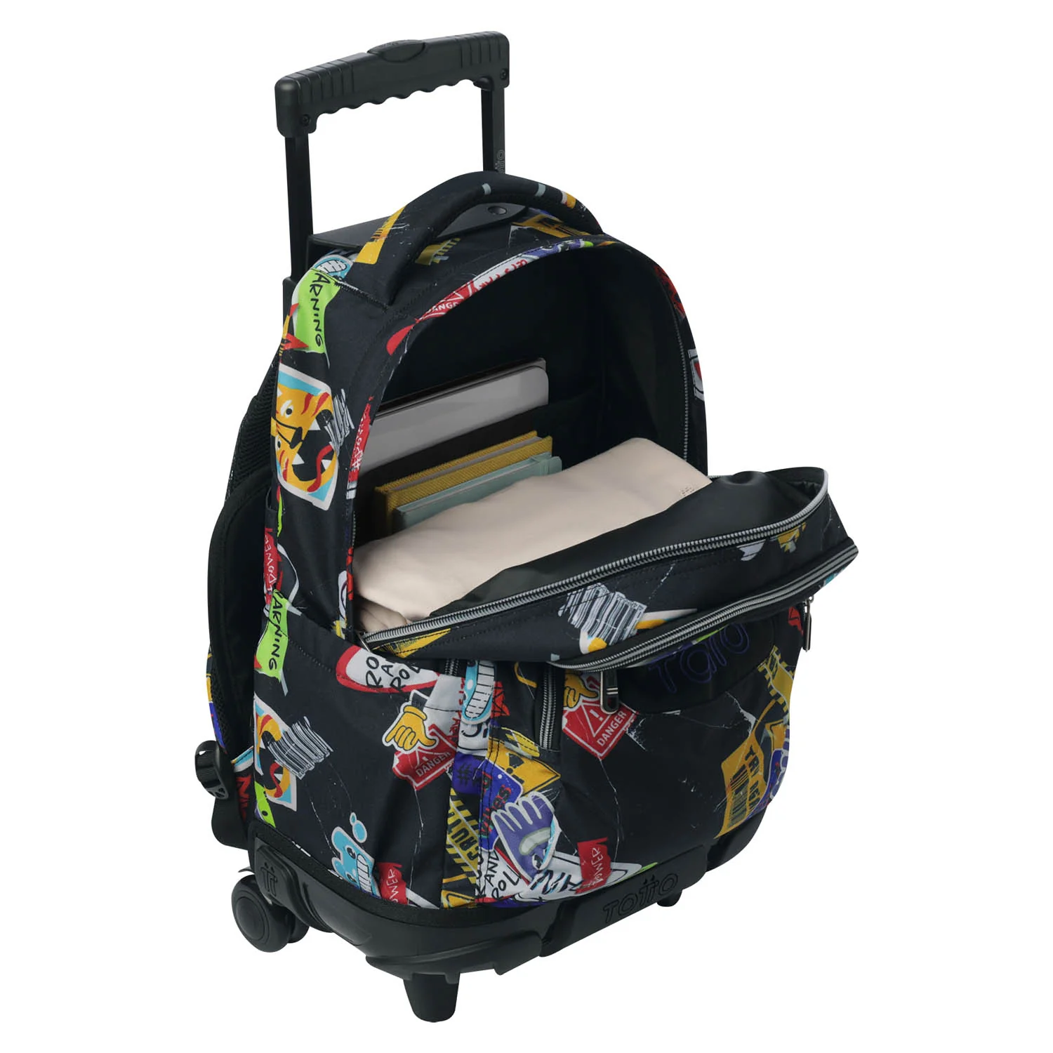 TOTTO Mochila escolar con ruedas Renglones + Estuche Tablero - 8C5 Sticky - Image 7
