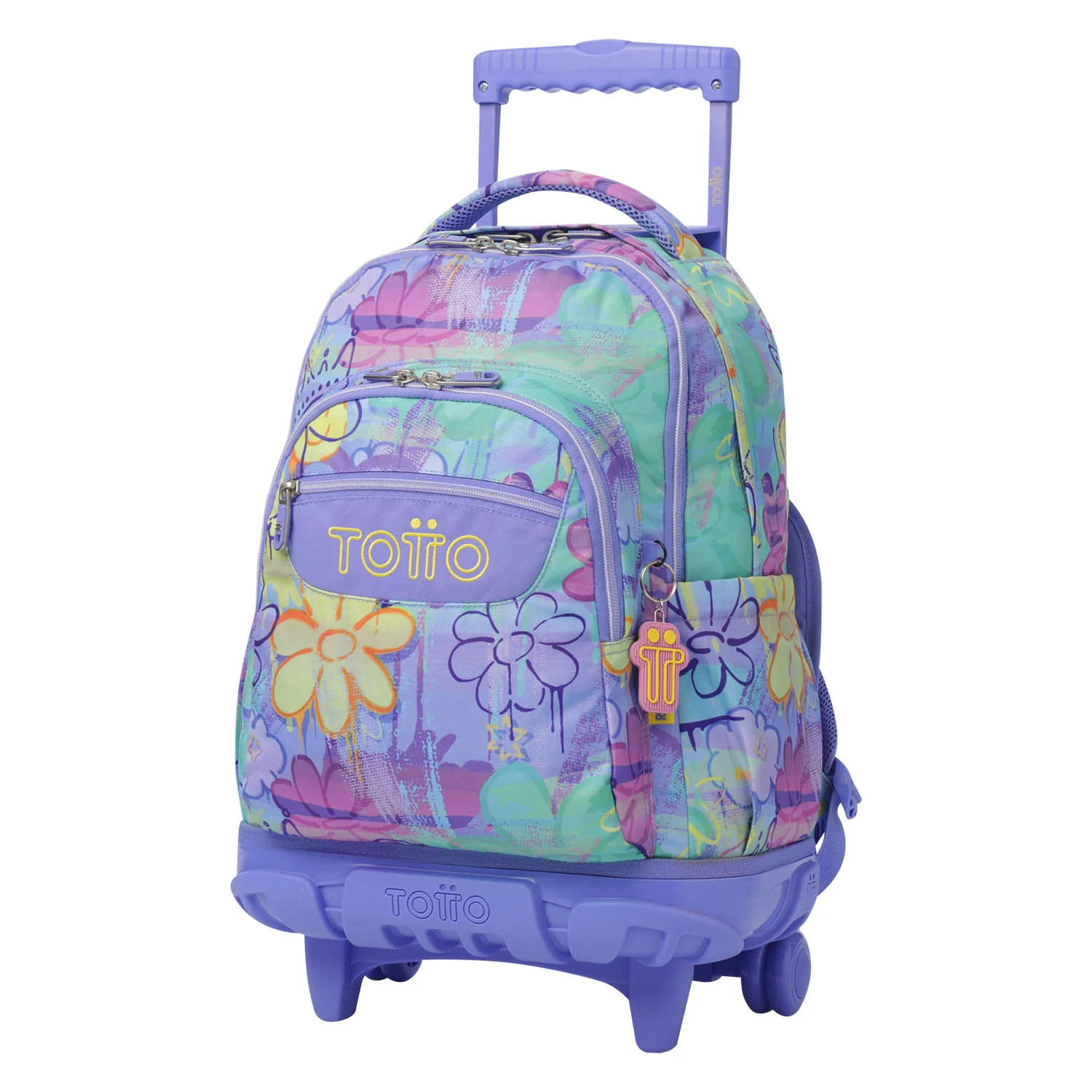 TOTTO Mochila escolar con ruedas Renglones + Estuche Tablero - 5Q8 Grafily - Image 4