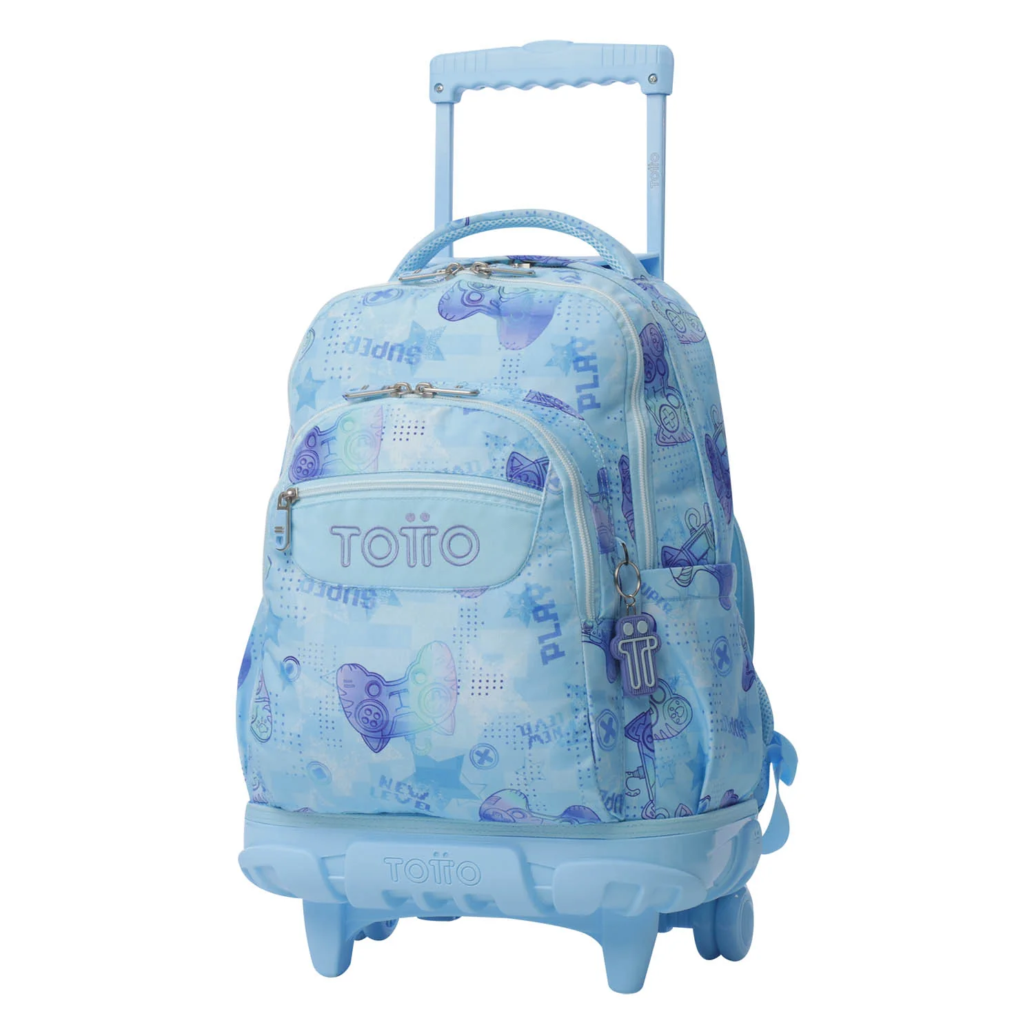TOTTO Mochila escolar con ruedas Renglones + Estuche Tablero -  1FY Polar - Image 4