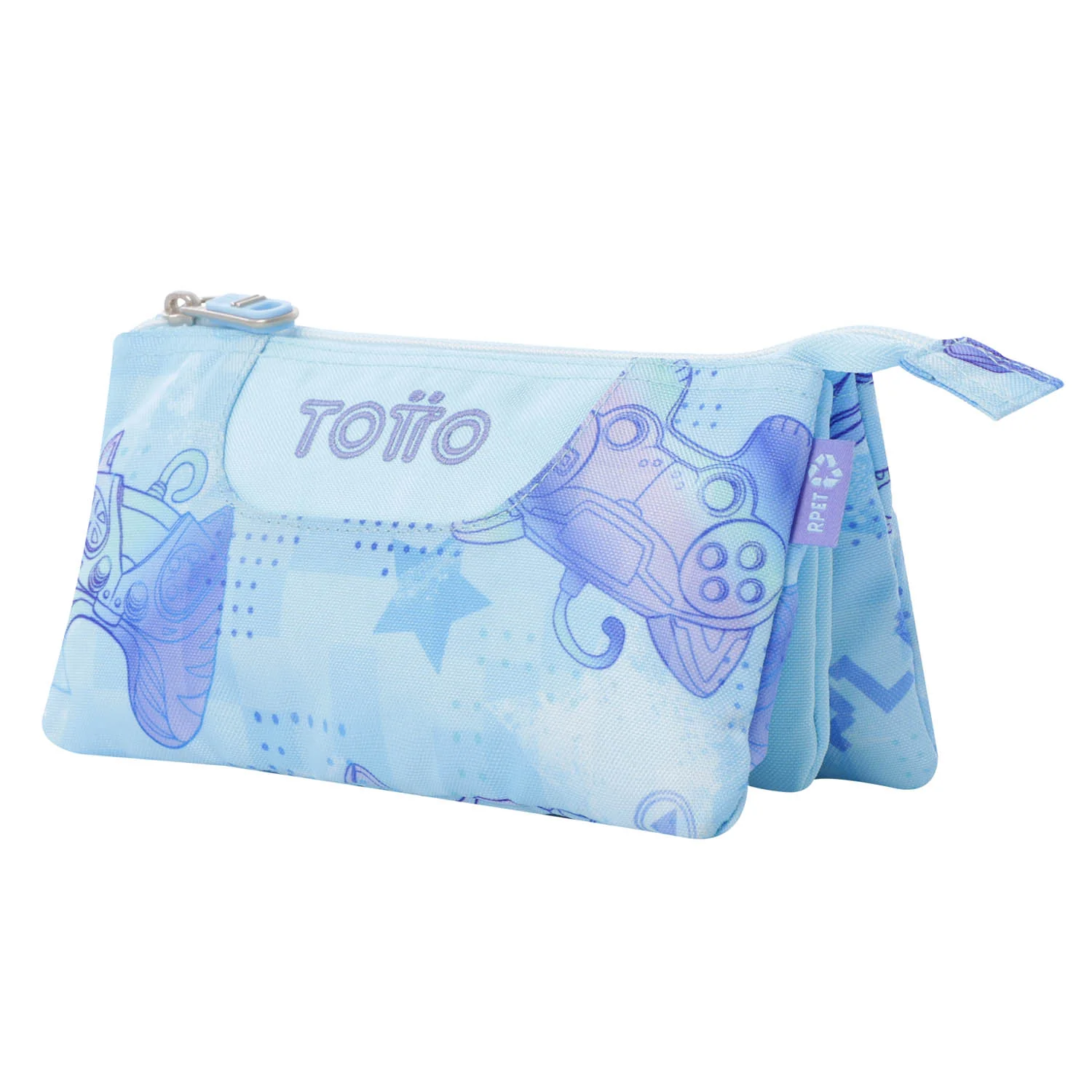 TOTTO Mochila escolar con ruedas Renglones + Estuche Tablero -  1FY Polar - Image 5