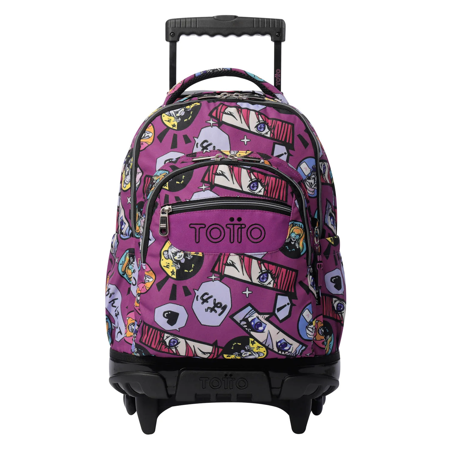 TOTTO Mochila escolar con ruedas Renglones + Estuche Tablero - 1KC Kitsune - Image 2