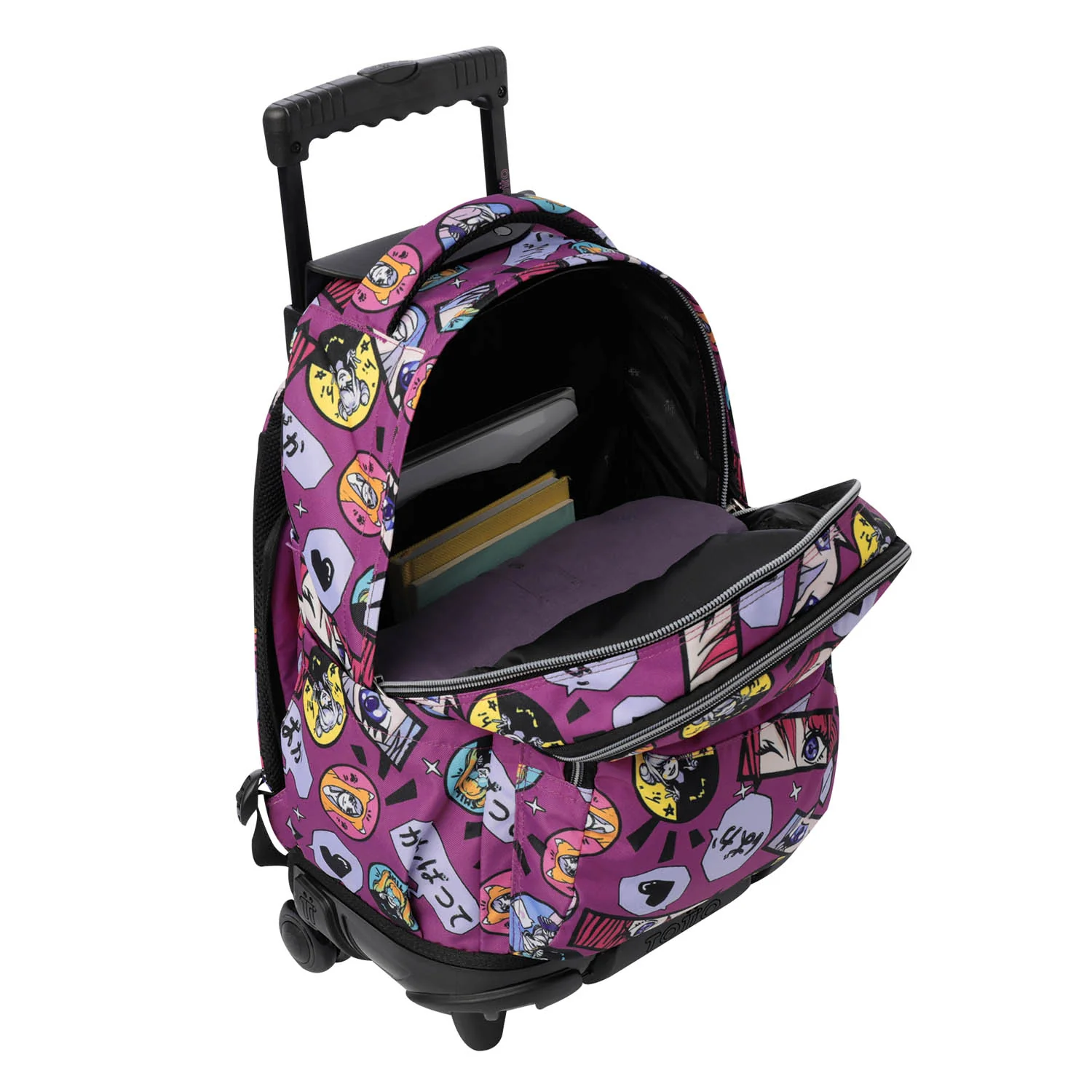 TOTTO Mochila escolar con ruedas Renglones + Estuche Tablero - 1KC Kitsune - Image 7