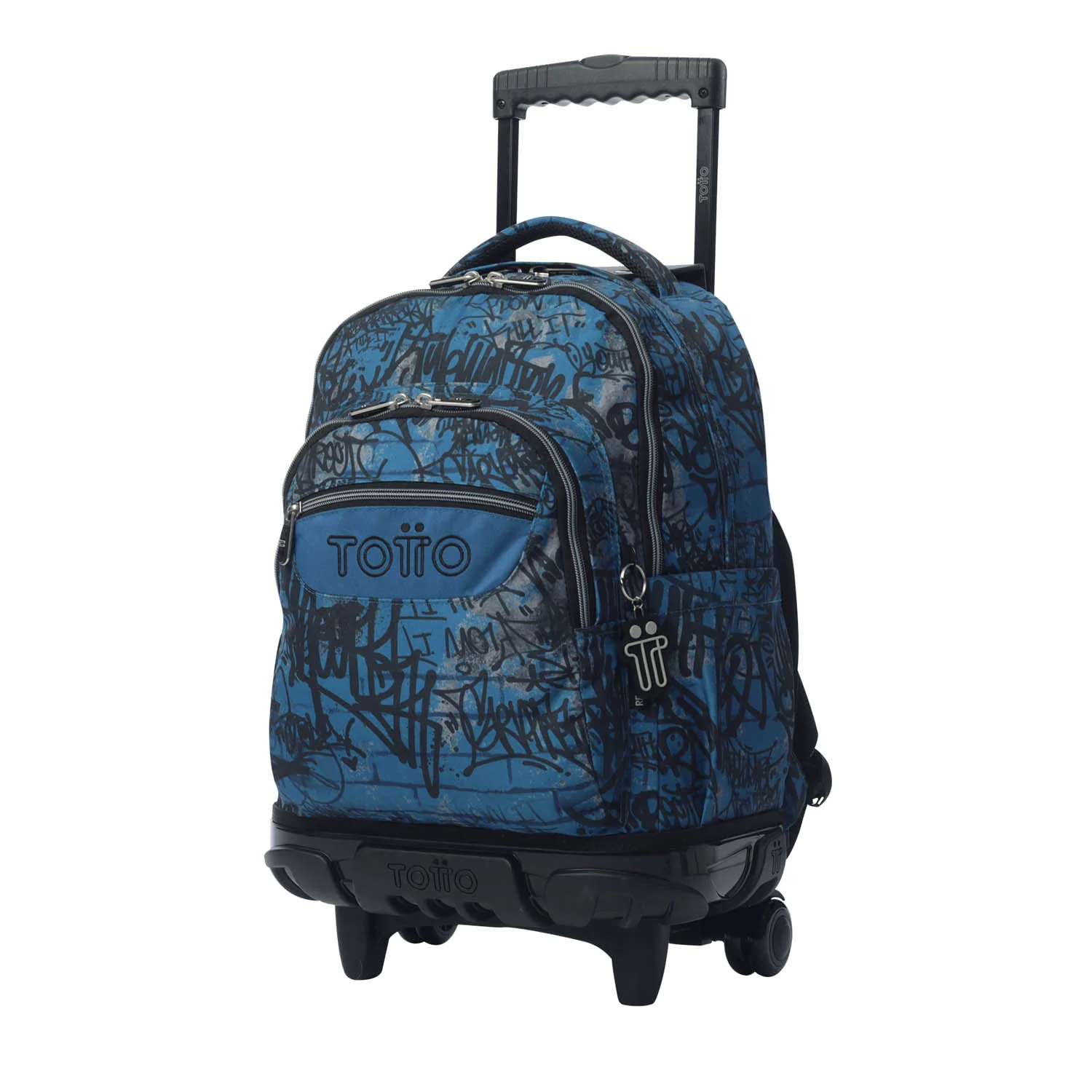 TOTTO Mochila escolar con ruedas Renglones + Estuche Tablero - 4EC Urban Graph - Image 4