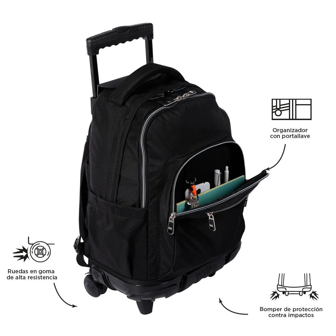 TOTTO Mochila escolar con ruedas – Renglones N01 - Image 3