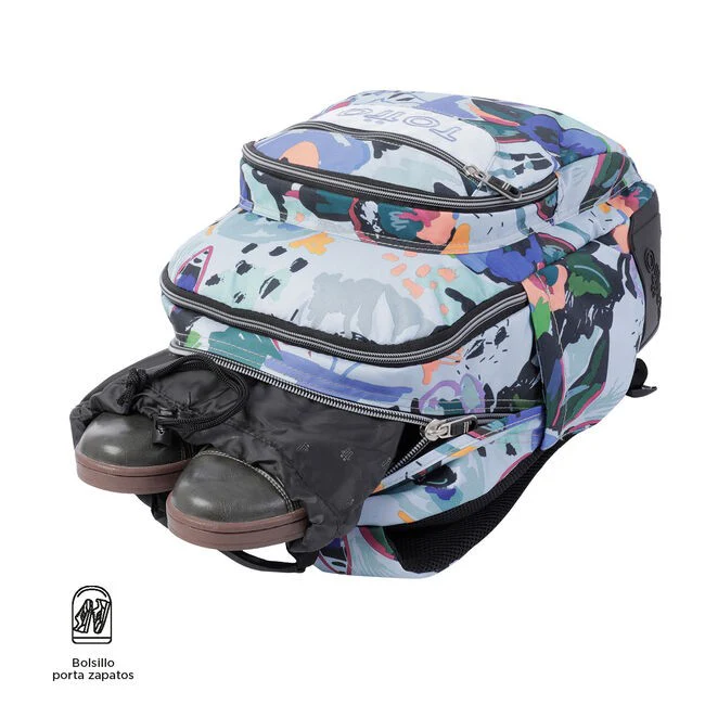 TOTTO Mochila escolar - Crayoles- 4H1- Lienzo Floral - Image 7