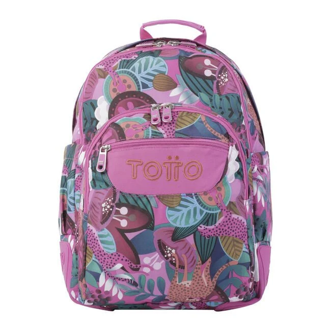 TOTTO Mochila escolar - Crayoles- 8IV- Tropical Jaguar - Image 2