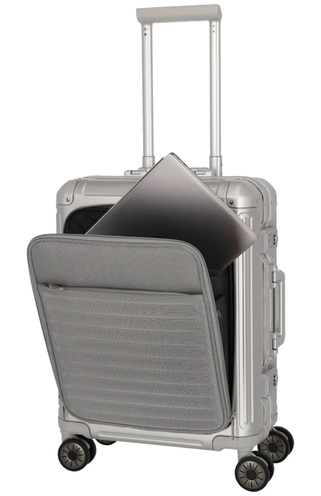 TRAVELITE – Maleta ALUMINIO NEXT 2.0 con Bolsillo para PC 15.6" – CABINA 55CM - Image 13
