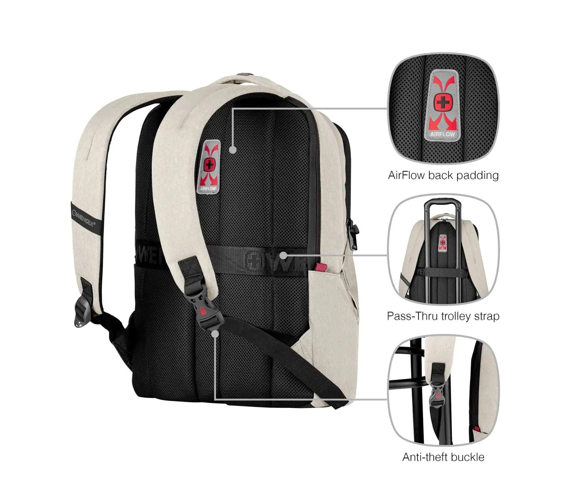 WENGER MX PROFESSIONAL Mochila para Portátil de 16" Sand - Image 3