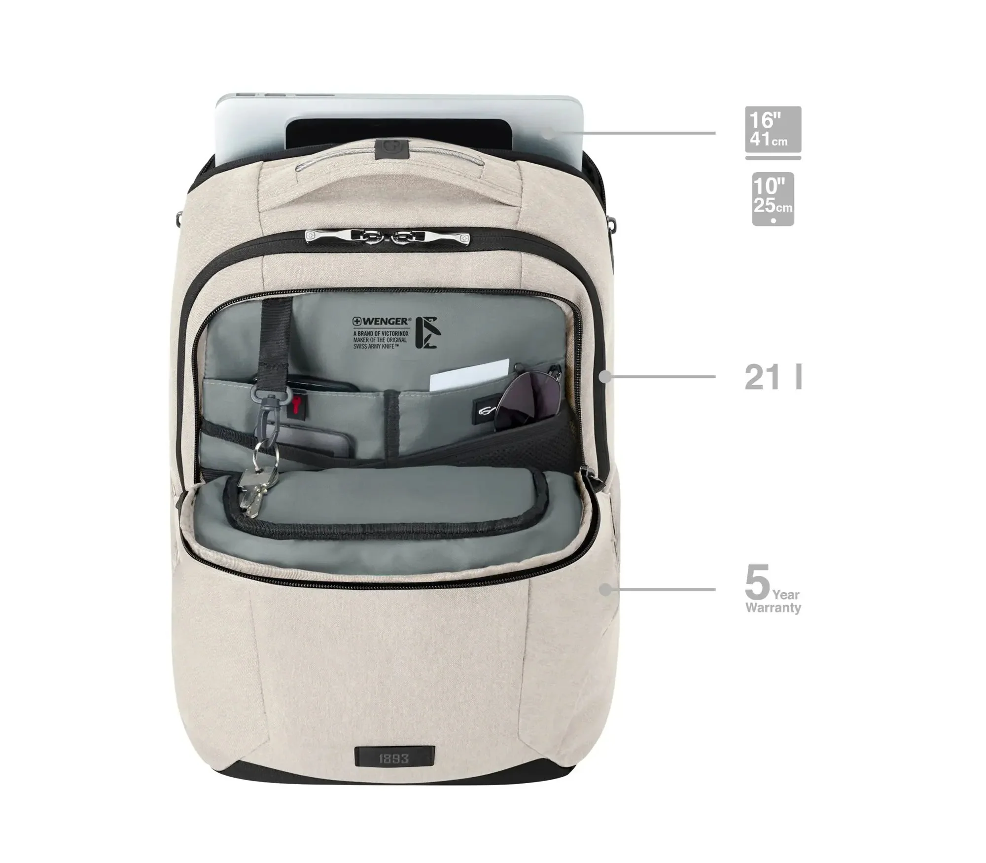 WENGER MX PROFESSIONAL Mochila para Portátil de 16" Sand - Image 8