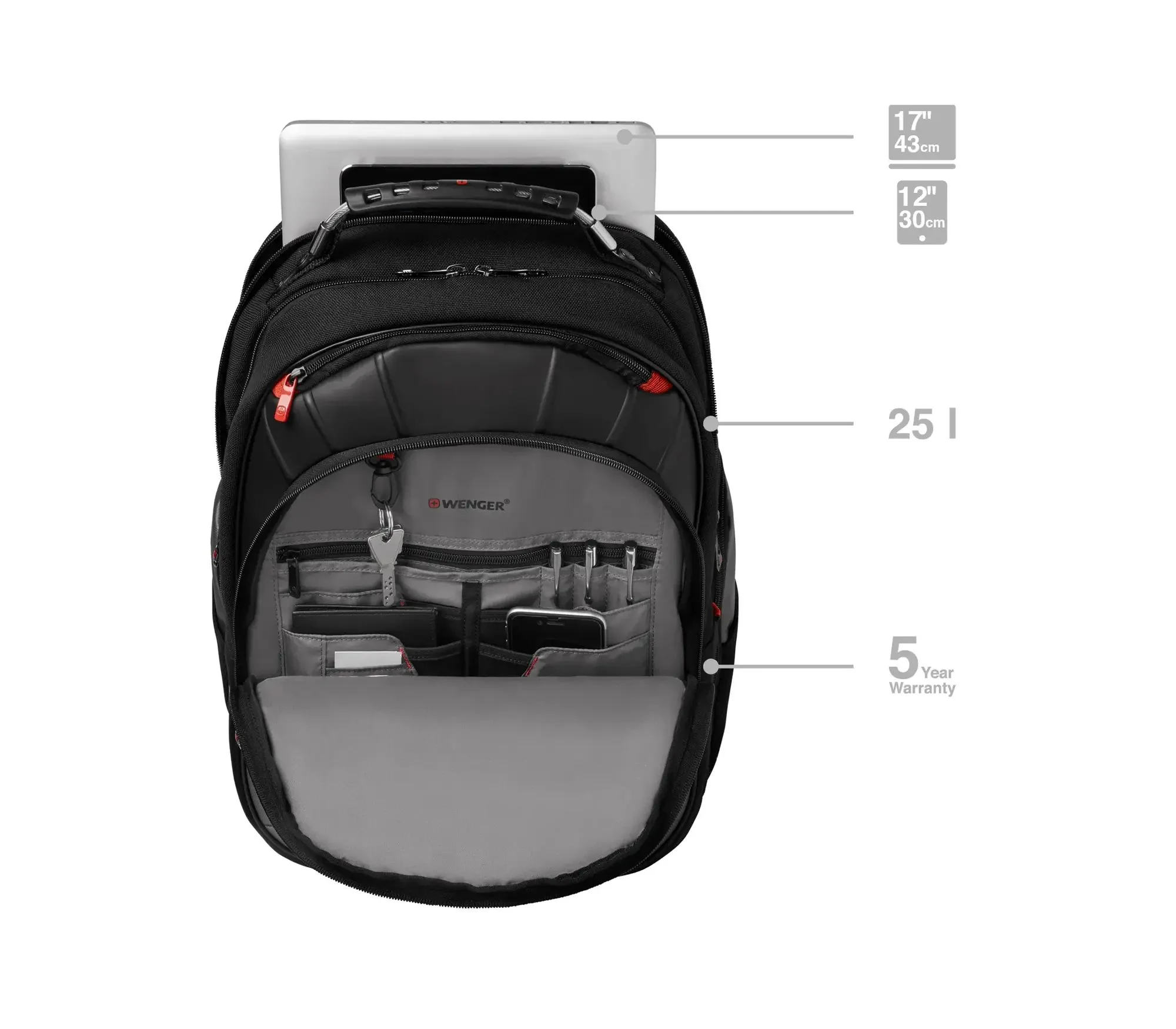 WENGER Mochila para portátil PEGASUS de 17" - Image 6
