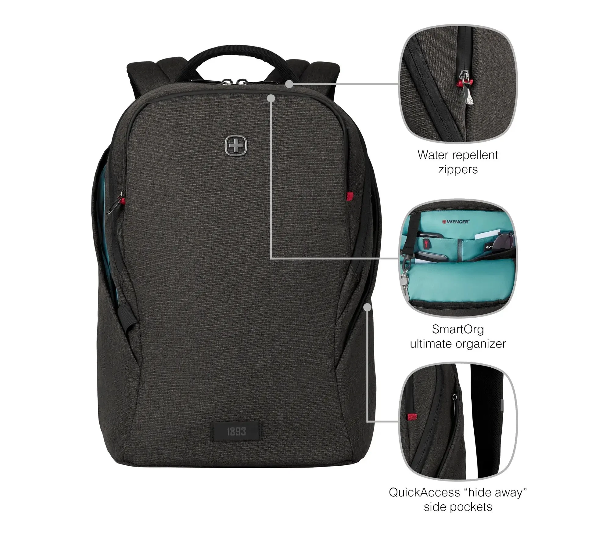 WENGER MX LIGHT Mochila para portátil de 16" con bolsillo para Tablet - Image 4