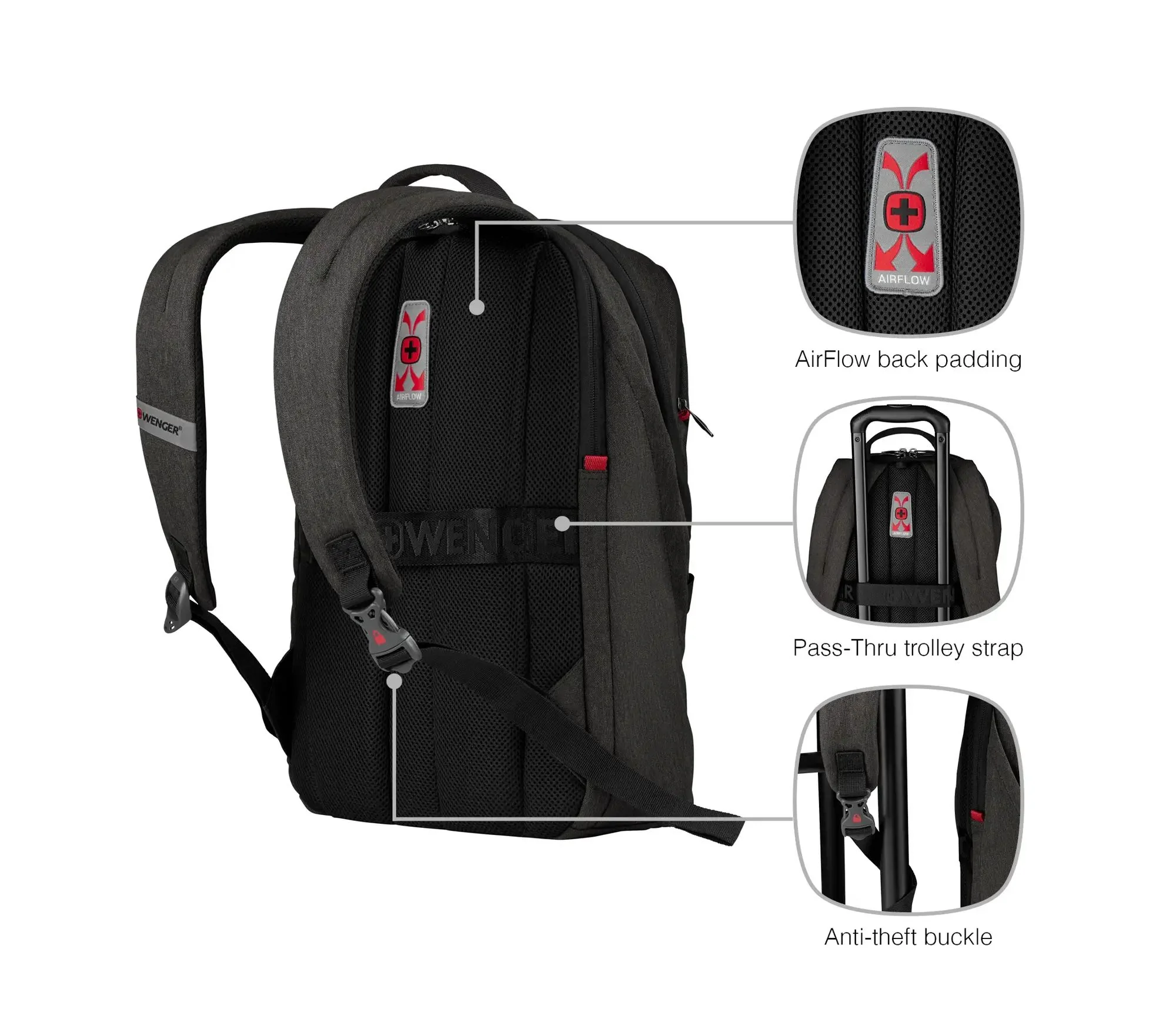 WENGER MX LIGHT Mochila para portátil de 16" con bolsillo para Tablet - Image 5