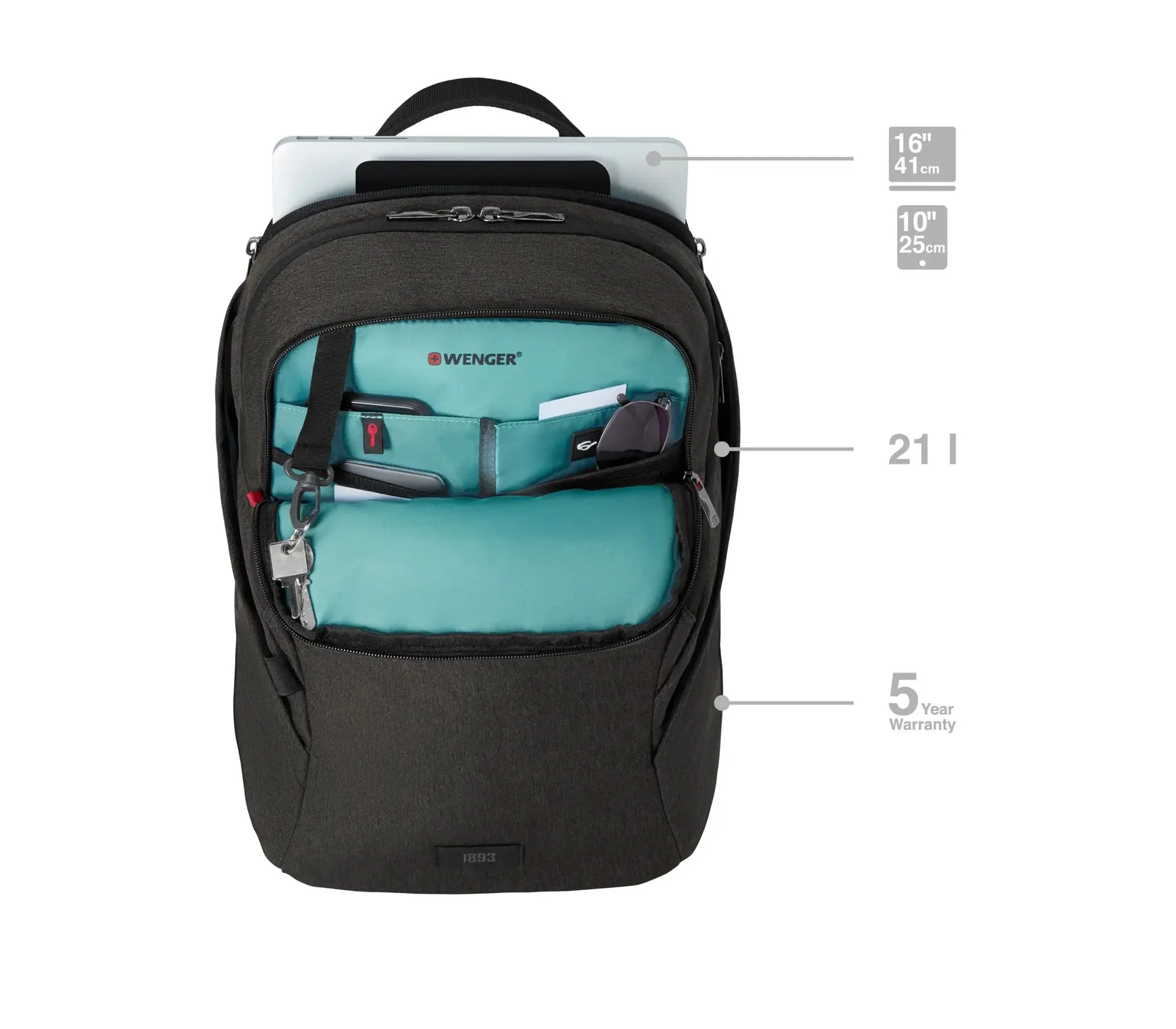 WENGER MX LIGHT Mochila para portátil de 16" con bolsillo para Tablet - Image 8